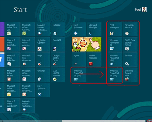 Windows 8 Start Screen